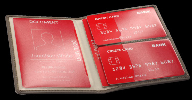 Logo trade corporate gifts image of: RFID document wallet 611131