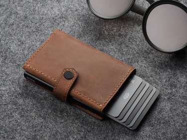 Logo trade promotional giveaways picture of: RFID wallet - Hunter Leather 2109284