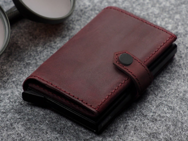 Logo trade promotional merchandise picture of: RFID wallet - Hunter Leather 2109284
