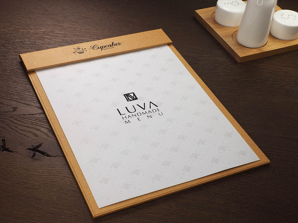 Logo trade promotional merchandise picture of: Menu cover 1241280
