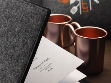 Logo trade promotional merchandise picture of: Menu cover Ambiente 1643246