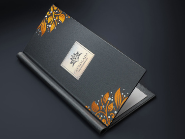 Logo trade corporate gifts image of: Menu cover 1680280
