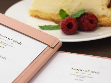 Logo trade business gift photo of: Menu cover 1087281