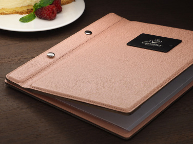 Logo trade corporate gifts image of: Menu cover 1087281