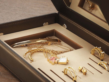 Logo trade promotional giveaways image of: Jewellery box 1674094