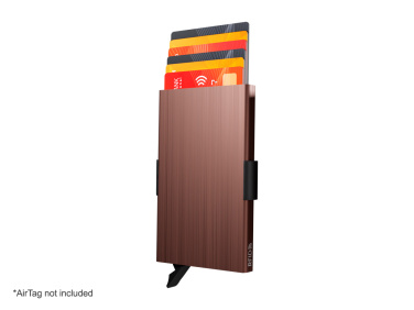 Logo trade promotional merchandise image of: RFID credit card case with holder for AirTag 2163155