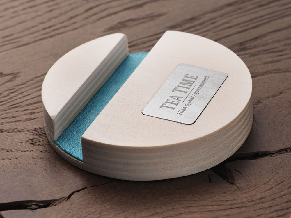 Logotrade promotional gift picture of: Wooden telephone stand 1833121