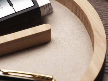 Logo trade promotional giveaways image of: Wooden desk organiser 1817292