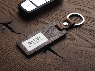 Logotrade advertising product picture of: Wooden keyring 1853121