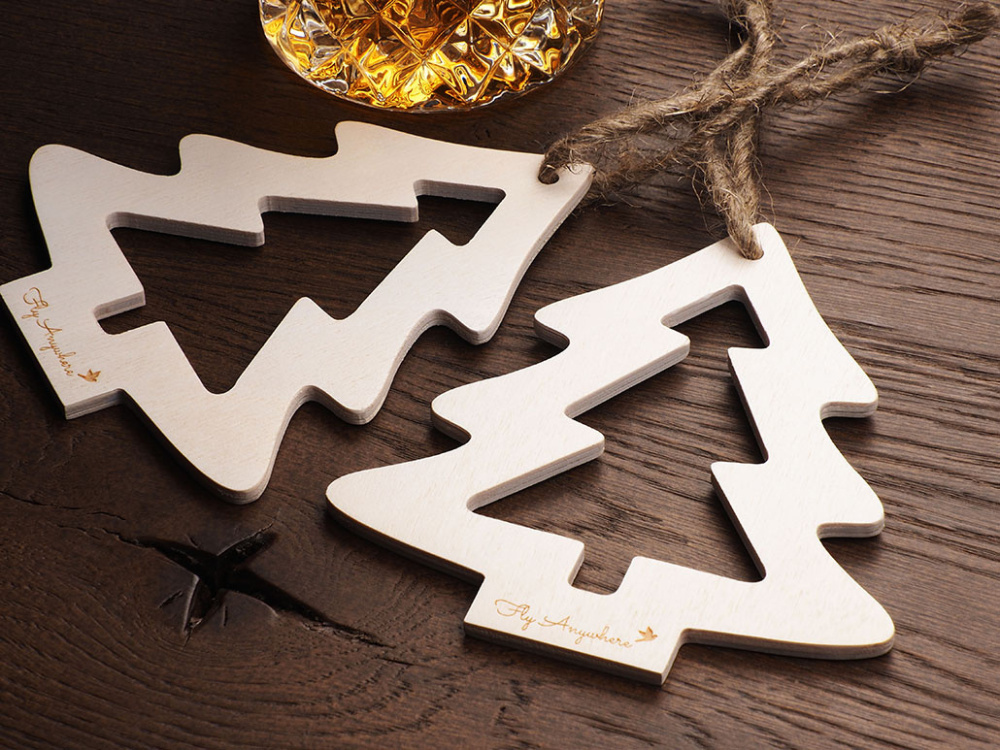 Logo trade advertising products picture of: Wooden Christmas Decoration 1855121