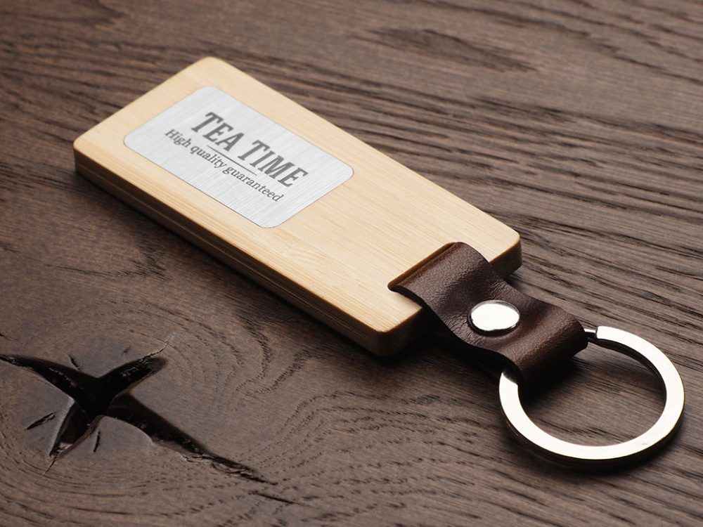 Logotrade promotional giveaway picture of: Wooden keyring 1853292