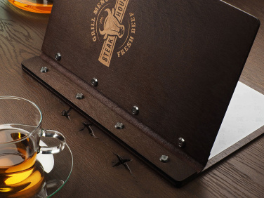 Logo trade promotional giveaways image of: Menu cover 1860121