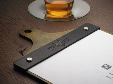 Logo trade corporate gifts image of: Menu cover 1861121