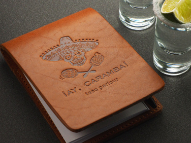 Logo trade corporate gifts image of: Waiter notepad 1202141