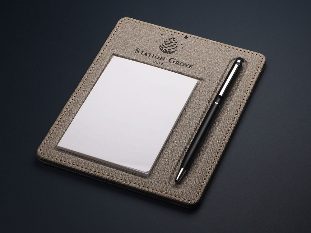 Logo trade promotional items image of: Hotel notepad 1136321
