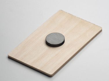 Logo trade business gifts image of: Wooden magnet 2034121