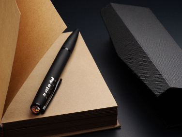 Logo trade advertising product photo of: Ball pen with AMBER stone 2070036
