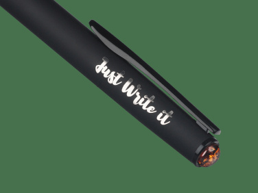 Logo trade promotional gift photo of: Ball pen with AMBER stone 2070036