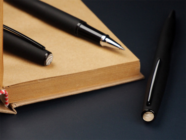 Logo trade corporate gift photo of: Striped Flint Pen set 1284036