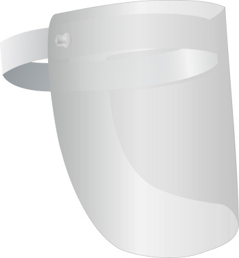 Logotrade promotional item image of: TEMIDA tilting face shield 1424162