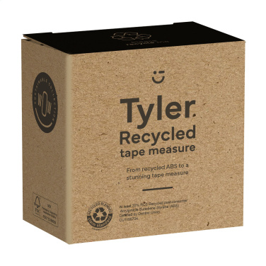 Logo trade promotional products image of: Tyler RCS Recycled 5 meter tape measure