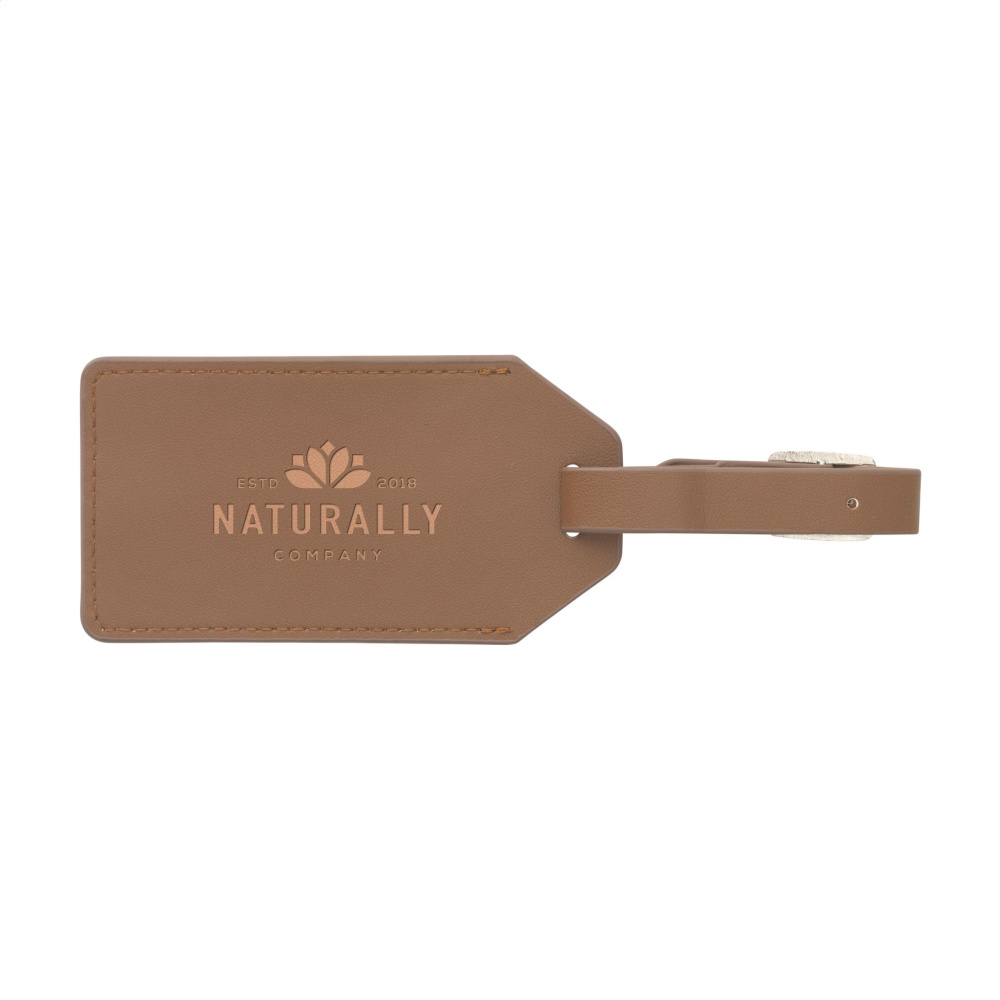 Logotrade promotional giveaway picture of: Vegan Pineapple Leather Luggage Tag
