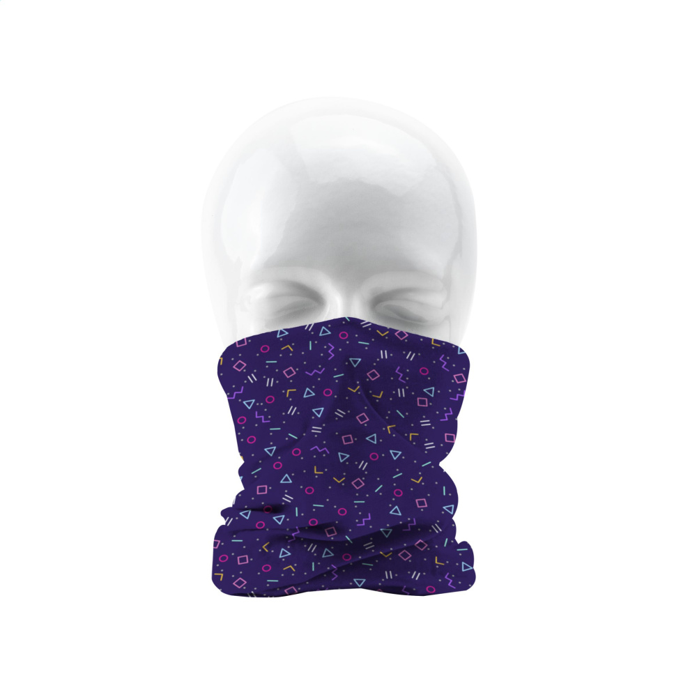 Logo trade business gift photo of: Bandana RPET multi-functional scarf all-over printing