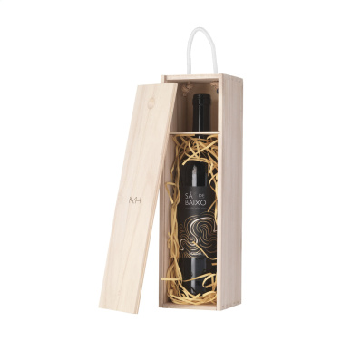 Logo trade promotional giveaways image of: WineWood wine box