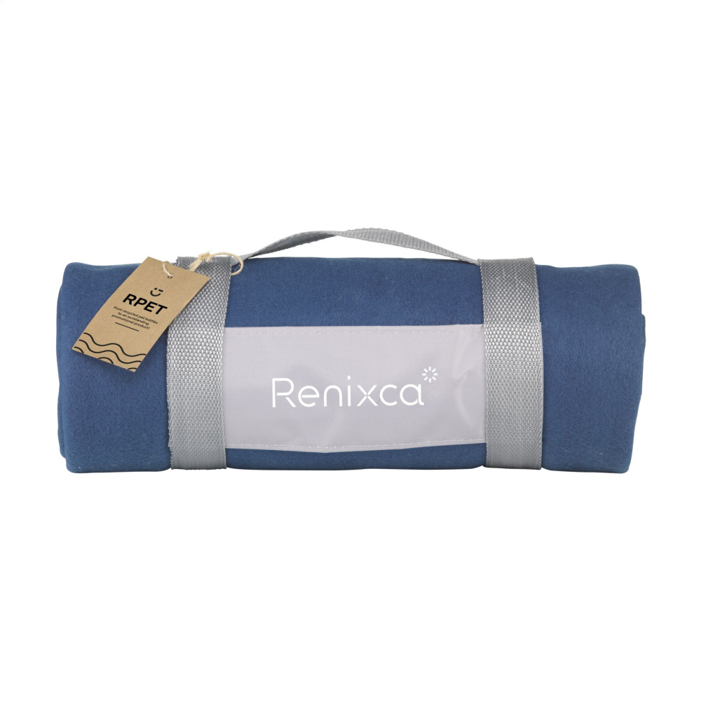 Logo trade promotional gift photo of: SuperSoft RPET (180 g/m²) fleece blanket