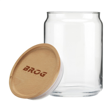 Logo trade corporate gifts picture of: Wood Jar Storage