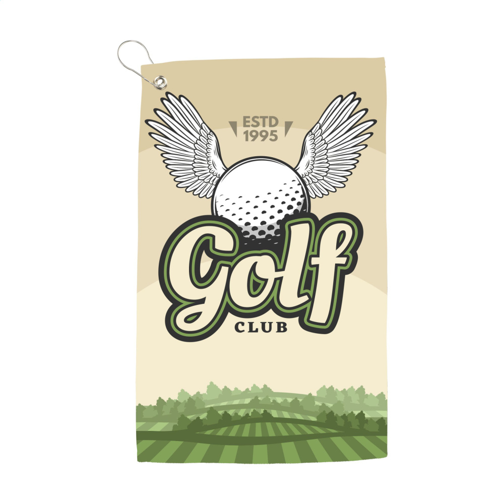 Logo trade corporate gifts image of: GolfTowel 400 g/m² 30x50