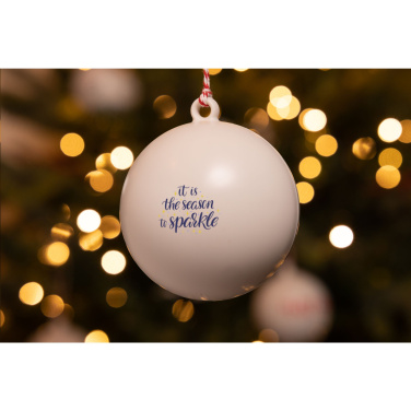 Logotrade promotional product picture of: Christmas Bauble Ø 7 cm Recycled PP - Made in Europe