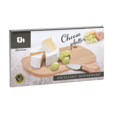 Logotrade advertising product image of: Bamboo Cheese Platter 2-pcs