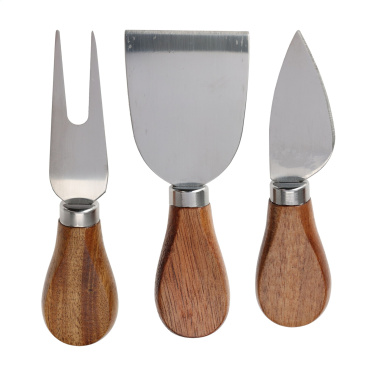 Logo trade promotional item photo of: Cheese Platter Set 4-pcs