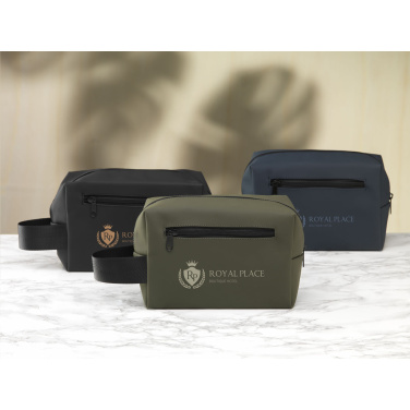 Logo trade promotional gifts image of: LeLennon RCS Recycled PU Toiletry Bag