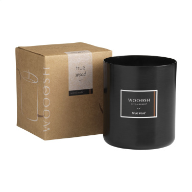Logo trade corporate gifts image of: Wooosh Scented Candle True Wood X-Mas