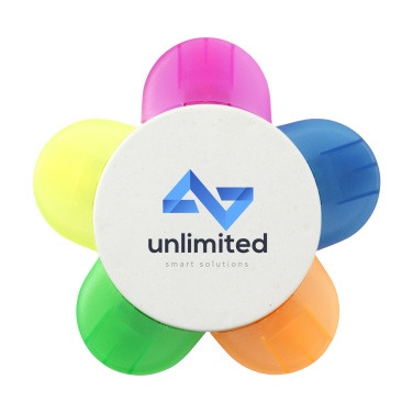 Logo trade promotional merchandise photo of: Bloom Recycled Milk-Carton highlighter