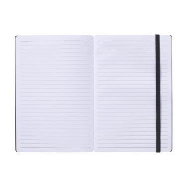 Logo trade advertising products image of: Bamboo Journal Naked Spine Paper Notebook Black A5