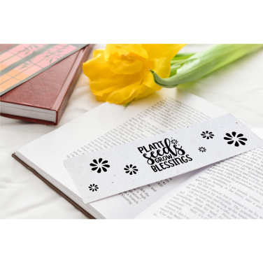 Logo trade business gifts image of: Seed Paper Bookmark