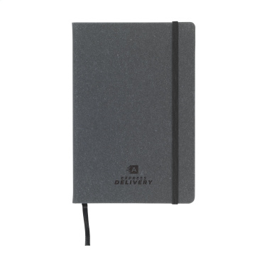 Logo trade promotional gifts picture of: Montana Recycled Leather Paper Notebook A5