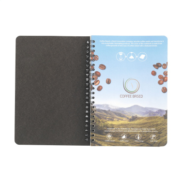 Logo trade promotional giveaway photo of: Coffee Paper Notebook Wire-O A5