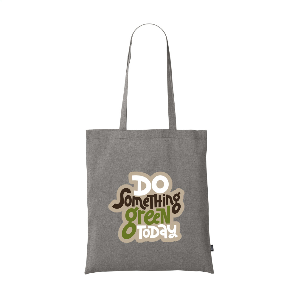 Logotrade corporate gift image of: GRS Recycled Cotton Shopper (180 g/m²) bag