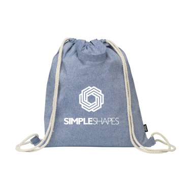 Logotrade promotional item picture of: GRS Recycled Cotton PromoBag Plus (180 g/m²) backpack