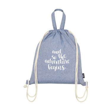 Logotrade business gift image of: GRS Recycled Cotton PromoBag Plus (180 g/m²) backpack