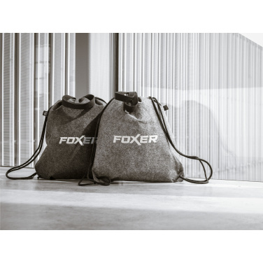 Logo trade promotional giveaways picture of: GRS RPET Felt PromoBag Plus backpack