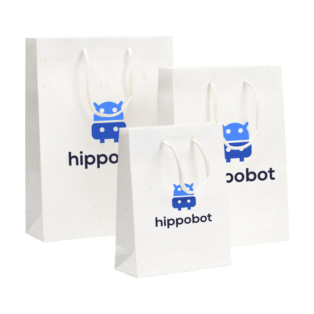 Logotrade promotional giveaways photo of: Leaf It Bag recycled with straw fibres (180 g/m²) L