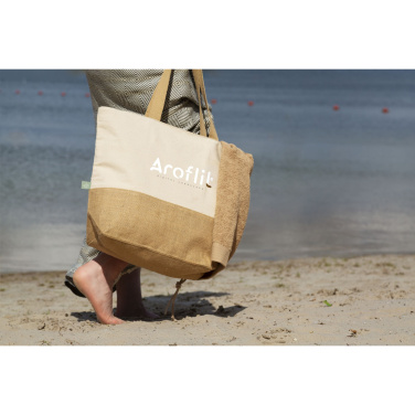 Logo trade promotional giveaways picture of: Cancun Beachbag Organic Cotton (320 g/m²)