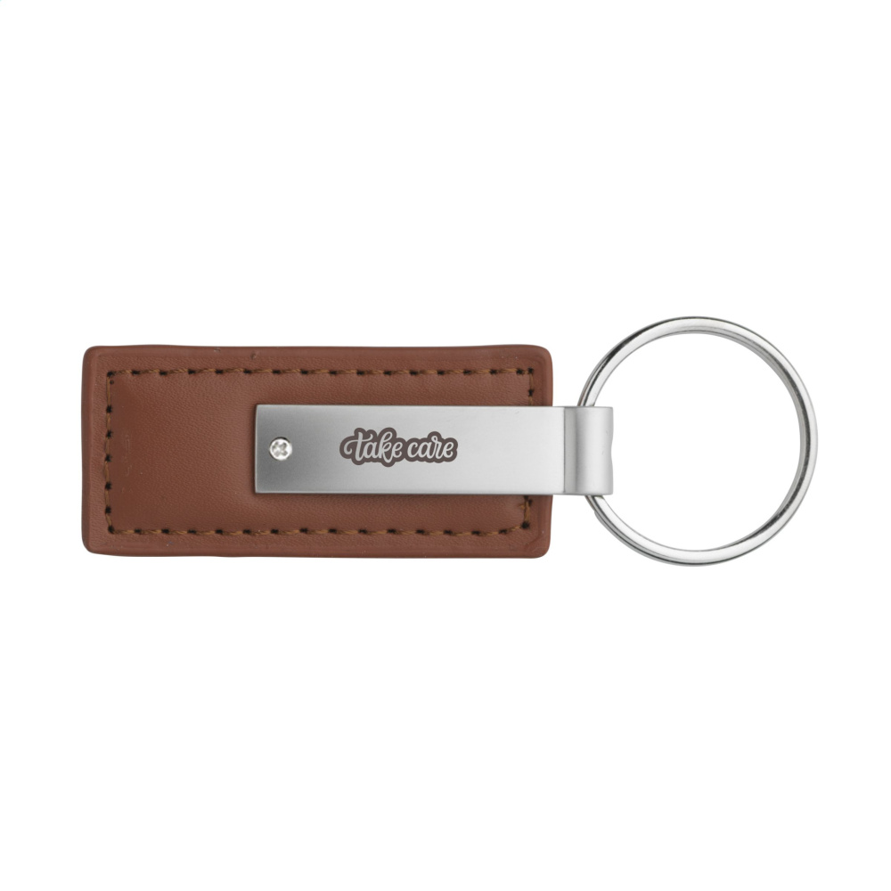 Logotrade advertising product image of: LeatherKey keyring