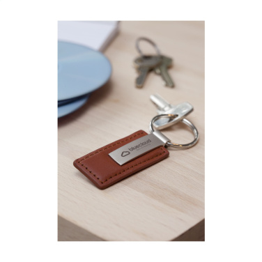 Logotrade advertising product picture of: LeatherKey keyring