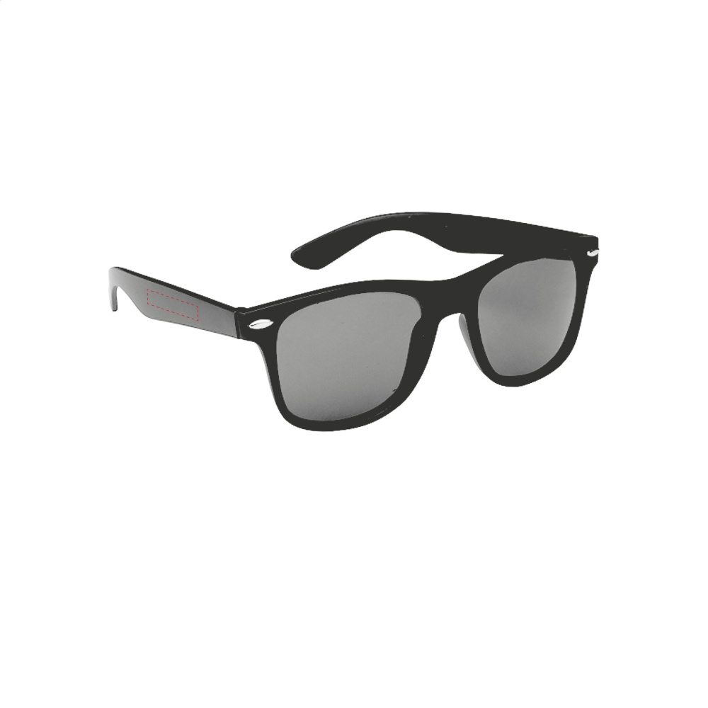 Logo trade corporate gifts picture of: Malibu Matt Black sunglasses